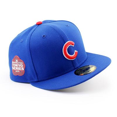 MLB 2025 Mecz Otwarcia Model Serii Tokijskiej Czapka 59FIFTY Chicago Cubs MLB SERIA TOKIJSKA DOPASOWANA CZAPKA CHICAGO CUBS Czapka 5950 Autentyczny Rozmiar 8 [New Era]