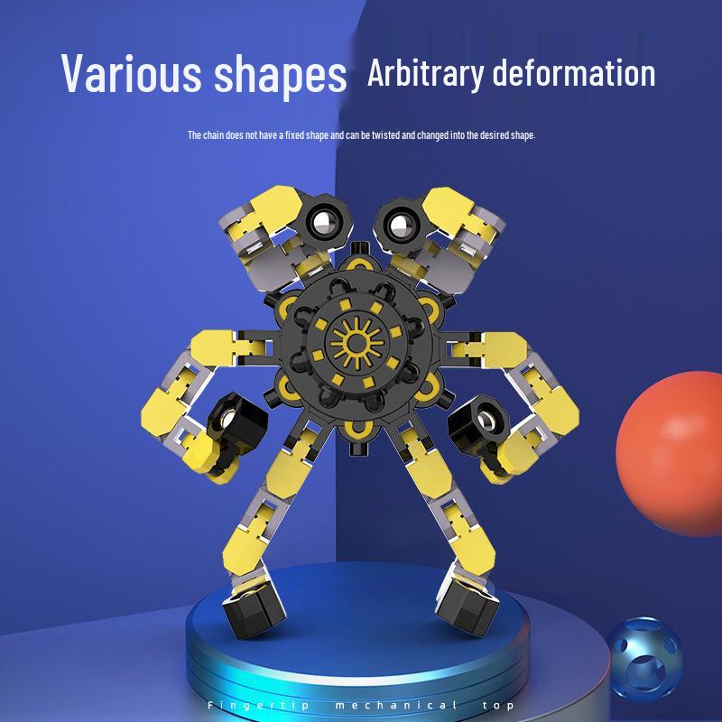 Luminous Decompression Finger Spinner - Mechanical Gyro Toy