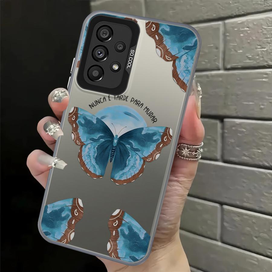 Case for Samsung Galaxy A10 A20 A71 A51 A52 A04 A05 A03 A56 A06 A07 A50 A72 A54 Back Phone Cover Creative Butterfly Art
