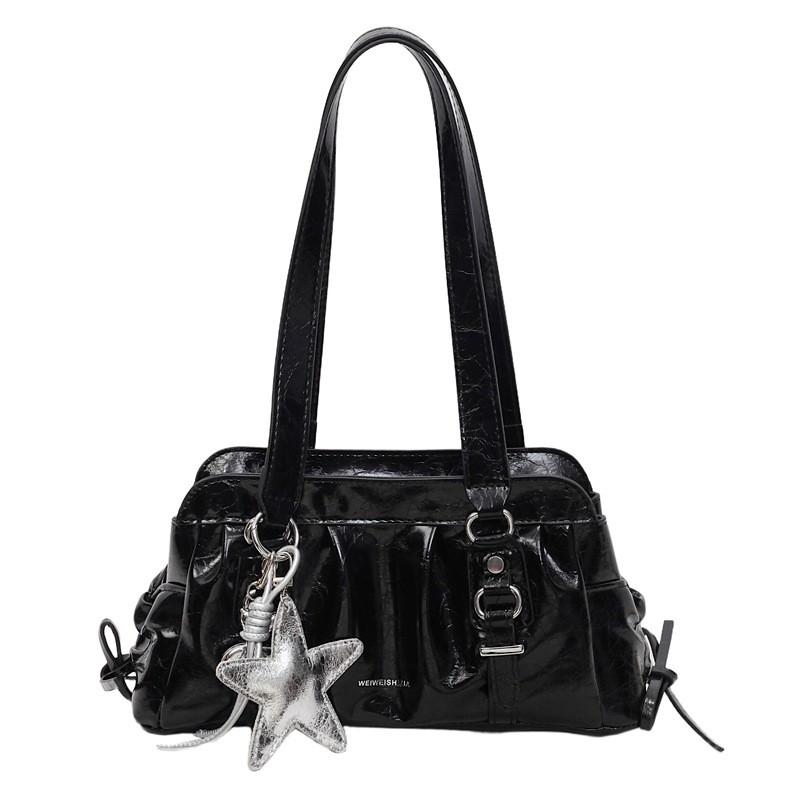 IELGY Ladies Underarm Bag Fashion Simple Summer All-Match Commuter Shoulder Handbag No Pendant