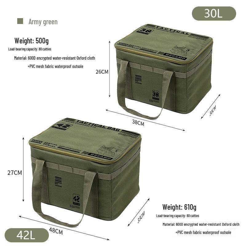 Large Outdoor Tactical Cookware & Gas Tank Storage Bag for Camping & Picnics