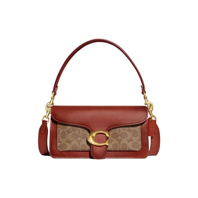 Coach Tabby 26 Classic Monogram Leather Crossbody Shoulder Bag Medium Women Bags Brown CI032-B4NQ4