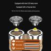 Compact Waterproof Multi-Function Keychain Flashlight with Magnetic Base and Emergency/Bike Warning Light