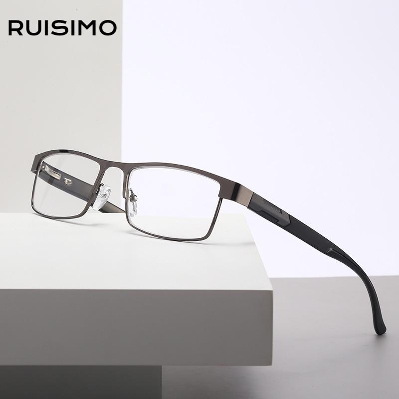 2Pcs High Quality Stainless Reading Glasses Men Women Fashion Presbyopic Eyeglasses Business Hyperopia Anti Blue Light Eyewear