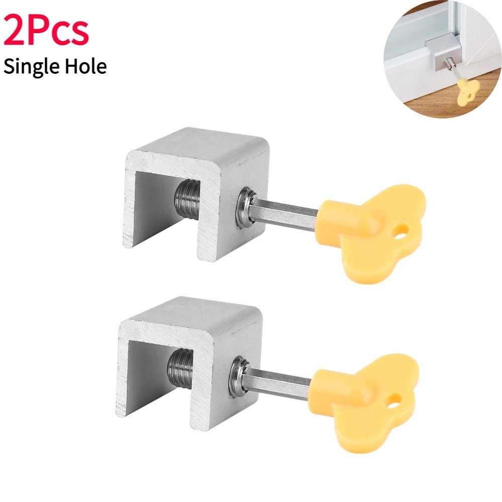1-10Pcs Window Lock Security Lock Limit Sliding Door Windows Restrictor Child Safety Anti-theft Door Stopper Home Improvement