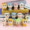 12Pcs/Set Animal Crayon Shin-Chan Action Figure Mini Figurine Toy Collectible Model Doll Fans Gift