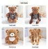 Cute Ryan Bear Plush Teddy Double Shoulder Bag - Children's Gift for Girls