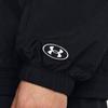 Under Armour Legacy Crinkle Jacket With Loose Lapel And Zipper Women Jacket Black White 1382762-001