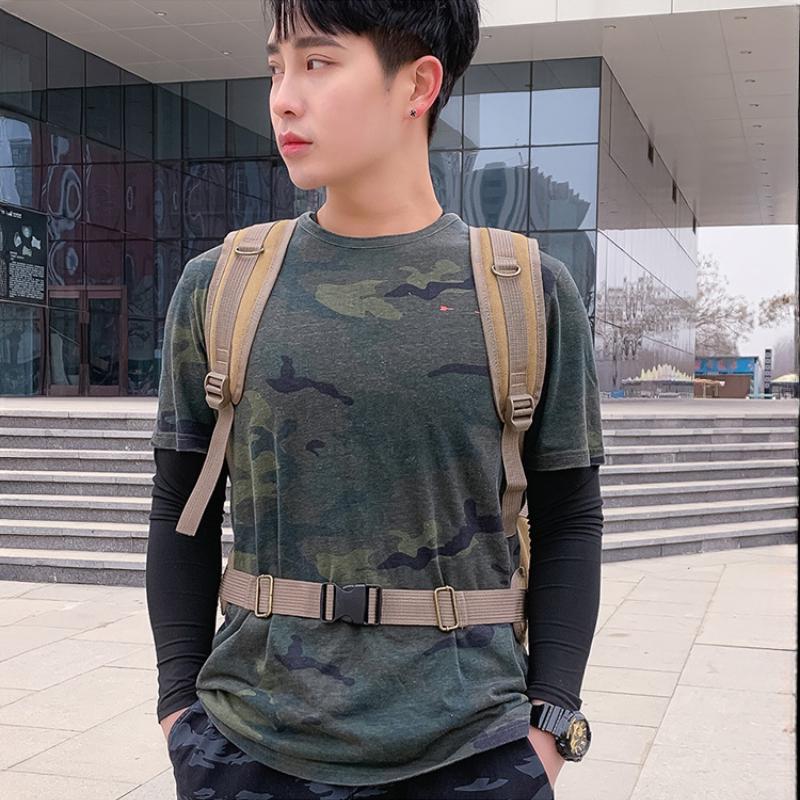 50L Fashion Thick Canvas Men's Backpacks Lightweight Wear-resistant Large Capacity School Bags Outdoor Leisure Travelling Rucksacks Male Climbing Bag