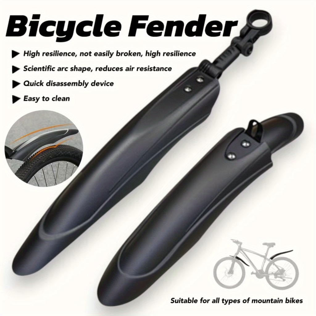 1 Pair Bicycle Mudguards Front Rear Set Durable PP Mountain Bike Fenders for 26-29 Inch Mountain Bikes