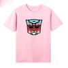 Cotton Breathable Childrens Tshirt Transformers Autobot Logo Printed Fashion Parent Child Wear Mens and Womens Short Sleeves
