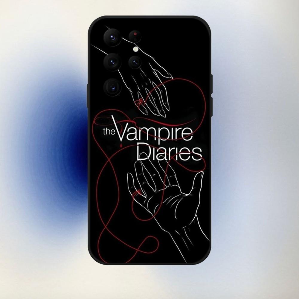 The V-VampireS D-Diaries Phone Case For Samsung S24,23,22,30,21,10,9,Ultra,Plus,Lite,FE,5G Black Soft Case