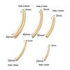 Stainless Steel Curved Tube For Jewelry Making Gold Color Straight Beads Connector Bracelet Necklace Diy Jewelry Finding