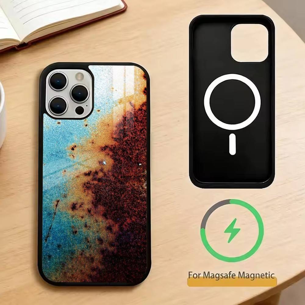 Красота ржавчины   Чехол для телефона для iPhone 17, 16, 15, 14, 13, 12, 11 Plus, Pro Магнитный с Magsafe Беспроводная зарядка iPhone17
