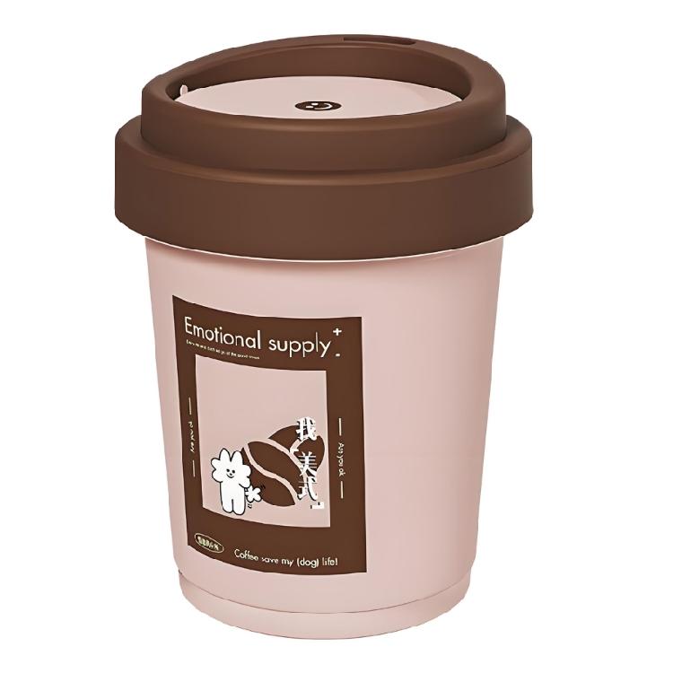 

Modern Waste Basket With Detachable Swing Lid And Secure Bag Holder Large Capacity Trash Can For Bathroom Kitchen Use розовый