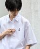 WEGO Short Sleeve Easy Short Sleeve Summer Oversized Loose Oversized Size White Men's Shirt, Care, One-Point Shirt, Top, Clothing, Shirt, Fit,