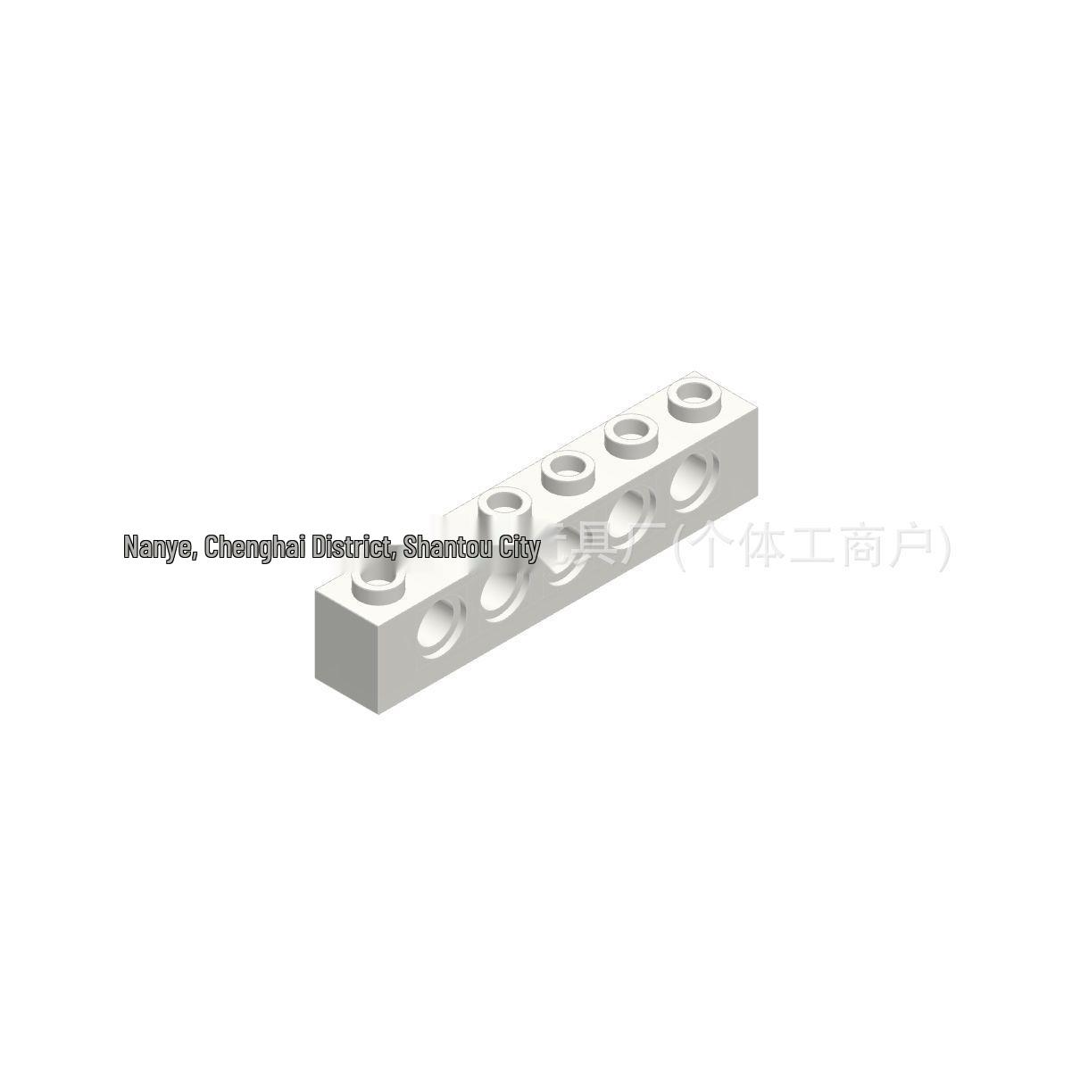 Small Particle Educational Building Blocks - Universal Technic Brick 1x6 with Pin Holes 0.5kg