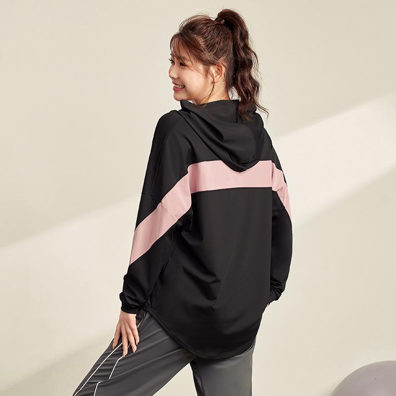 Women's Plus Size Long-Sleeve Quick-Dry Yoga & Running Jacket for Autumn/Winter Fitness