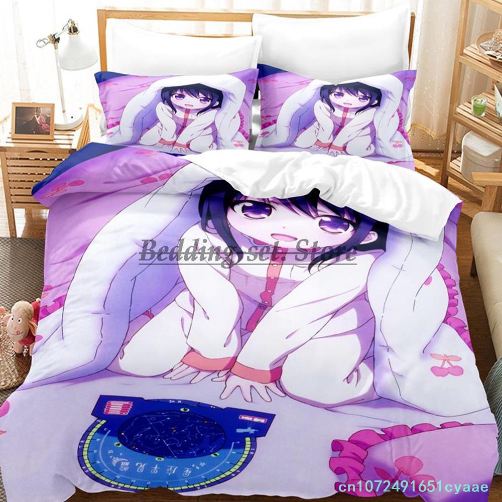 Anime Charlotte Bedding Set Single Twin Full Queen King Size Bed Set Aldult Kid Bedroom Duvetcover Set Kawaii Bed Sheet Set