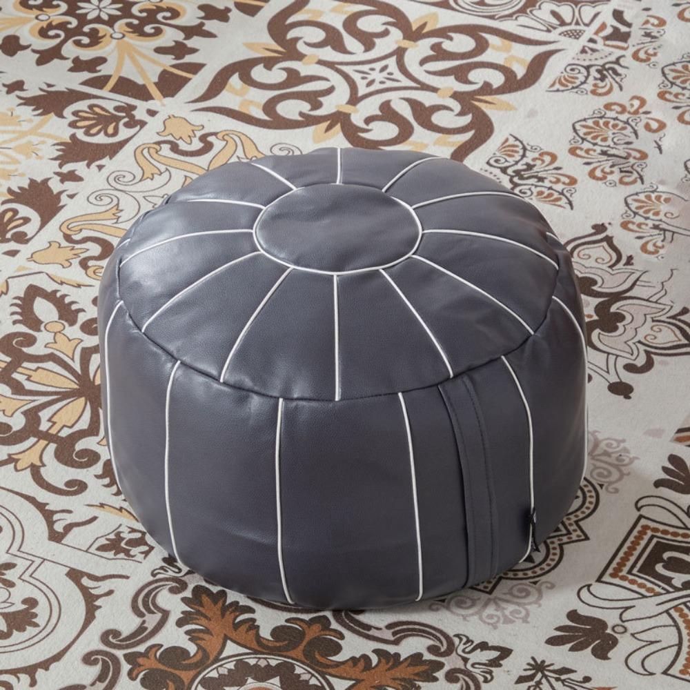 Moroccan Style Footstool Seat Bag Pumpkin Shaped Clothing Storage Bags Futon Cover Bedroom