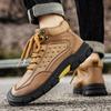 Genuine Leather Men Shoes Sneakers Waterproof Outdoor Men Boots Comfortable Men Walking Hiking Shoes