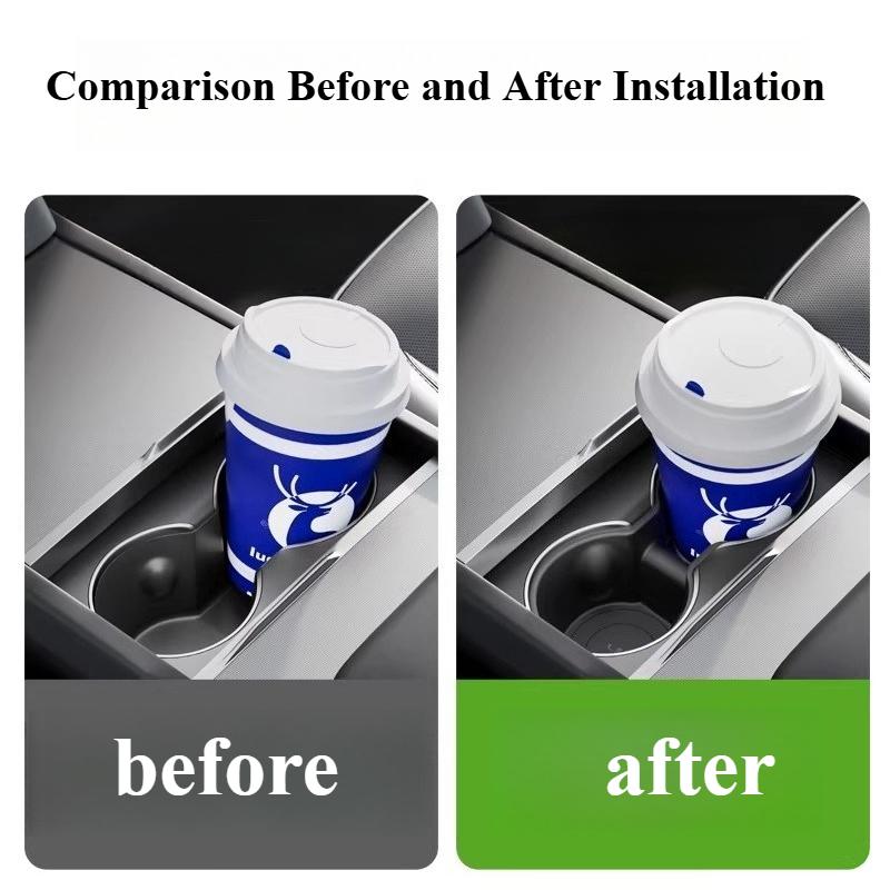 For Tesla Model3/Y Highland 2021-2025 Central Control Coaster Water Cup Holder Slot Frame Limiter Modification Accessories Tools