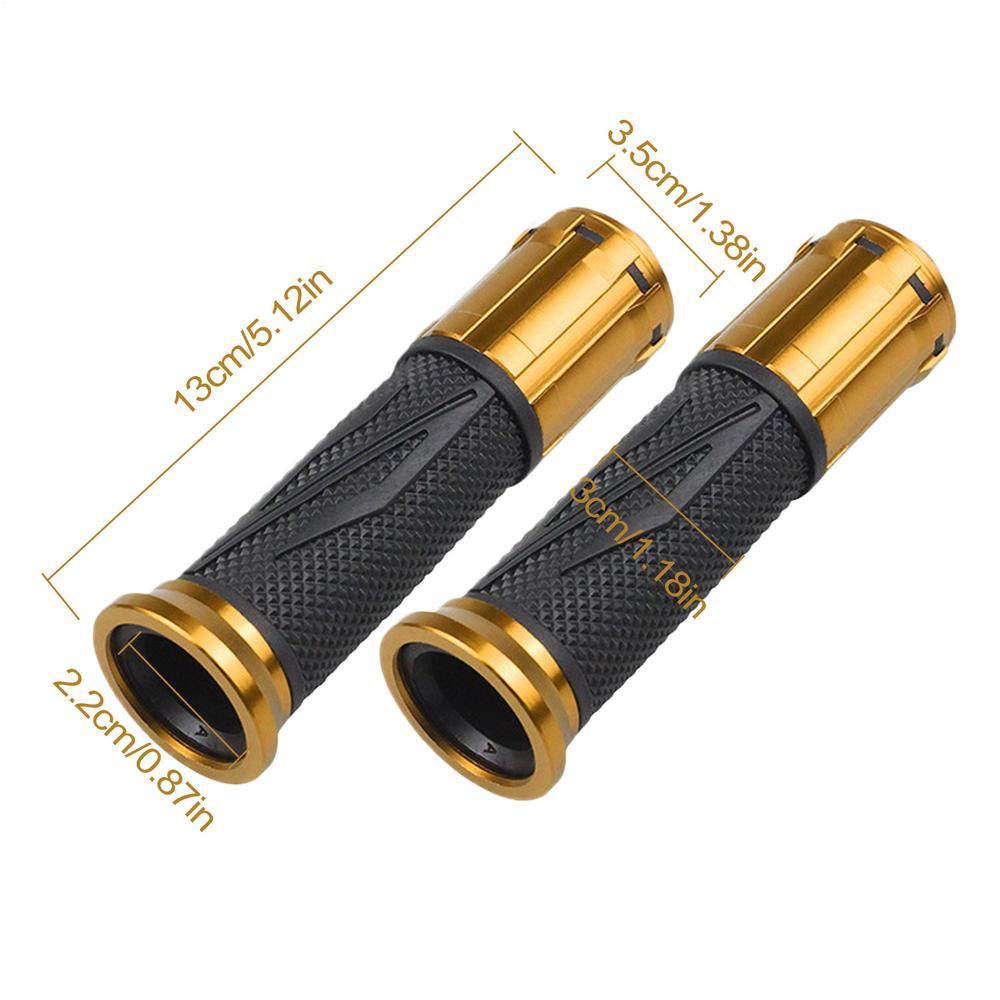 For Handle Cover Motorcycle Grip Covers Comfort Covers Motorcycle Grips Scooter Grips Aluminum Alloy Rubber Brake Grips Hand