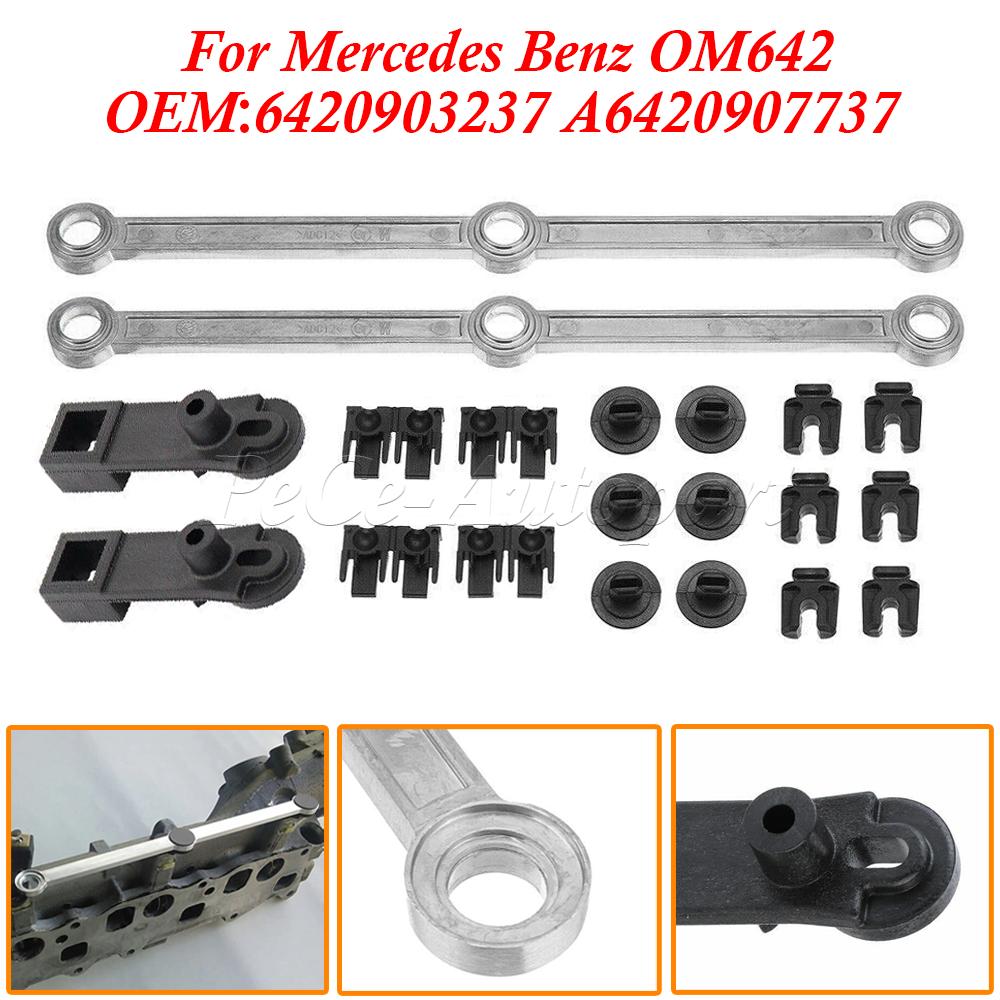 For Mercedes Benz OM642 Car Replacement Parts 6420903237 6420907737 Intake Manifold Swirl Flap Repair Runner Connecting Rod Kits