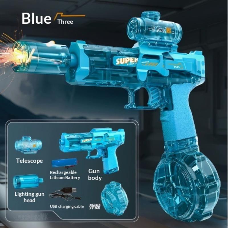 Buy1Take1 Electric Water Gun Toy Flame Effect High-Pressure Rapid-Fire Large Capacity Christmas Gift