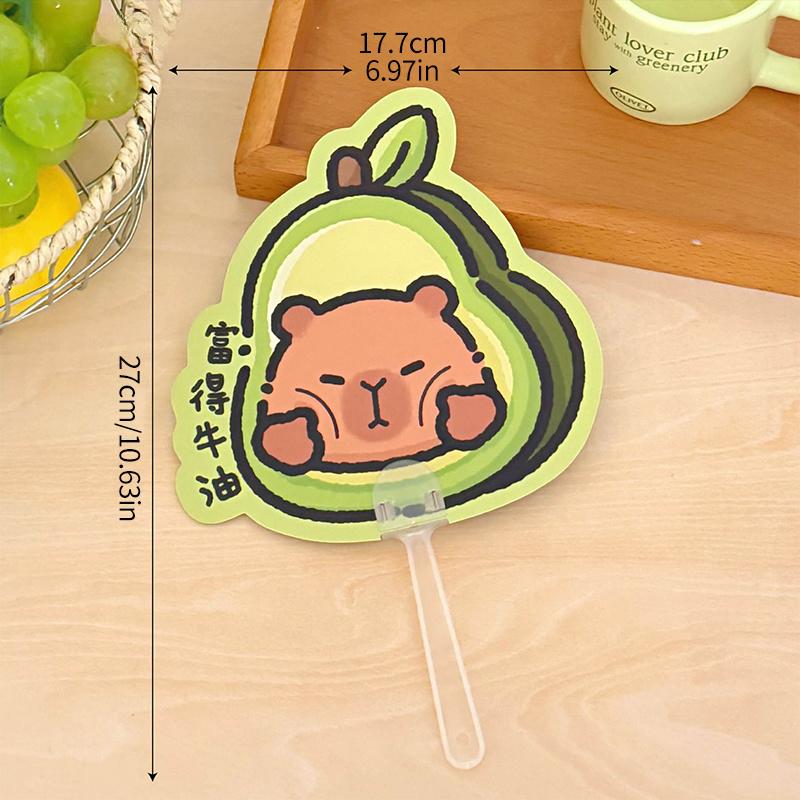 1/5/10pcs Cartoon Fan Kapibala Fans Portable Animal Fans Cool Summer Fan Handheld Fan Wedding Hand Fans for Women Abanico