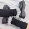 Bow Tie Knitted Socks Keep Warm JK Stockings Kawaii Feet Cover  for Women Girls