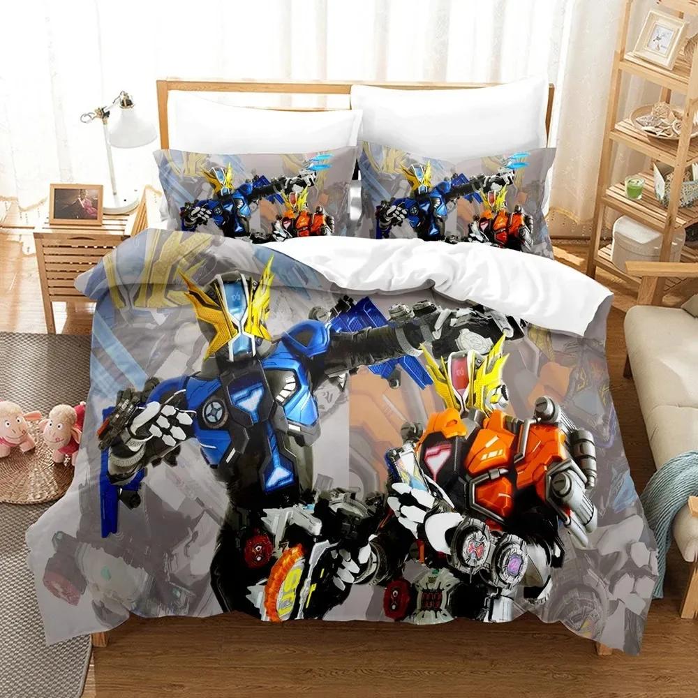 Kamen Rider Sängkläder Påslakan Örngott bekvämt Täcke Sängklädesset King Size Sängklädesset Hemtextil