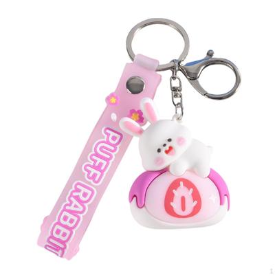 Butterfly Keychain Delicate Doll Keyring Alloy Rabbit Bag Accessory Pendant Protector Women Men
