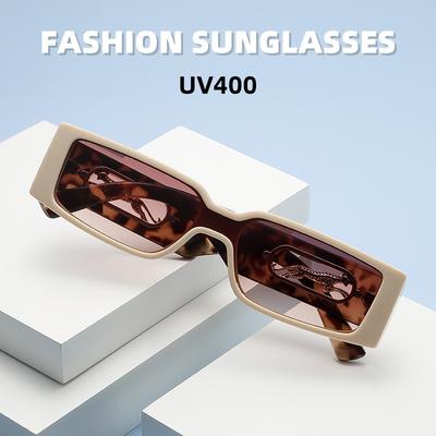 New Fashion Candy Colored Sunglasses UV400 Protection Cheetah Print Men Women Stylish Shades Eyewear