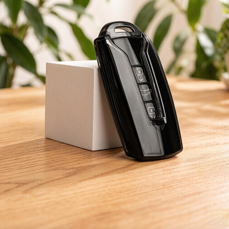Transparent Black Tpu For Vw For Volkswagen Touareg         Remote Car Key Case Cover Fob Bag