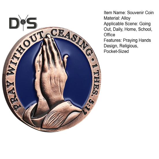 Христианская молитвенная монета Молитесь непрестанно Священное Писание Сопутствующая — фото 9