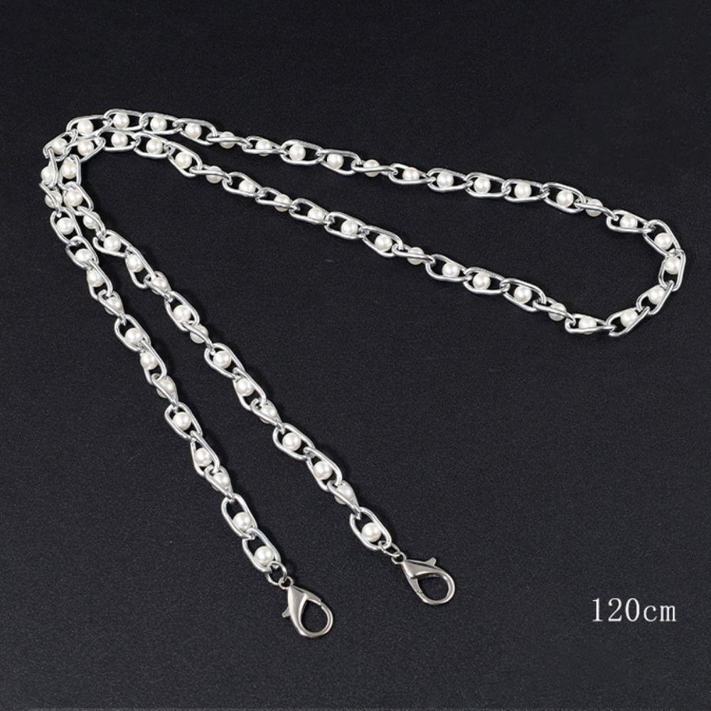 Fashion 110cm/120cm Purse Pearl Strap DIY Replacement Bag Lanyard Beaded Chain Shoulder Bag
