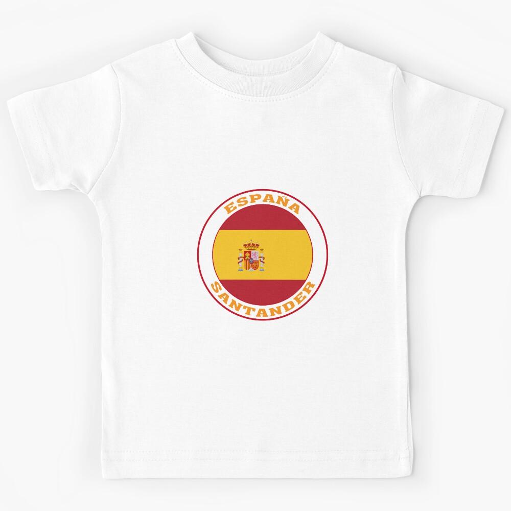 Santander Spain Flag Santander España Kids T-Shirt 120