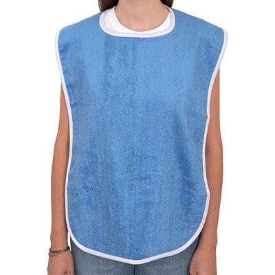 Towelling Cloth Apron Bib Unisex Adult Bibs Elderly Eating Anti-fouling Wipeable Mouth Washable Drooling Bibs