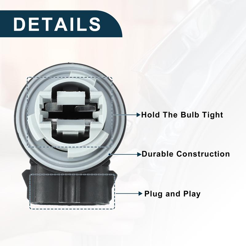 X Autohaux Front Parking Turn Signal 3157 Light Socket for Ford for Mustang 3 P Stable No.F17B13411AB | Brake Lamp Adapter