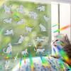Christmas Windows Rainbow Prism Stickers Rainbow Film for Window Glass Clings Static Removable Suncatcher Decal Sticker