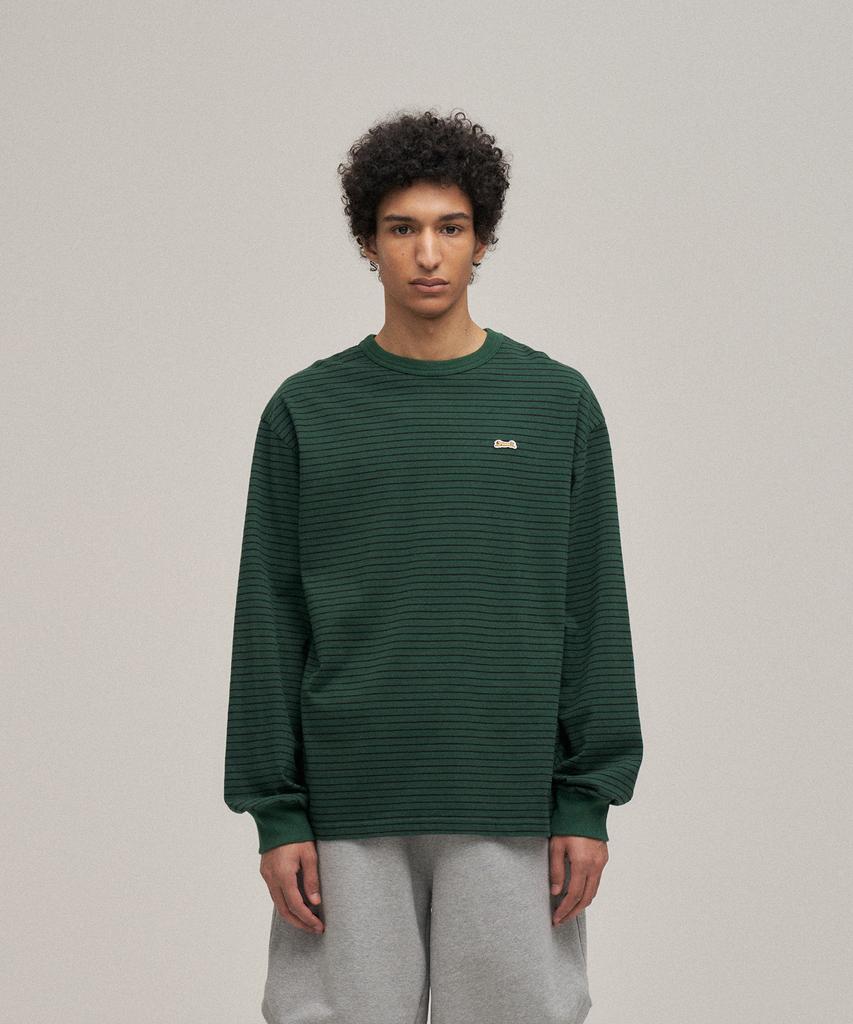 LE TIGRE Stripe Longsleeve T-Shirt (Kelly Green)
