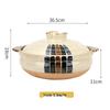Bao Yi High-Temperature Japanese Ceramic Clay Soup Pot for Gas Stove