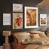 Modern Nordic Scandinavian Style Autumn Scenery Animal Poster, Landscape Canvas Painting, Print Wall Art Picture, Living Room De