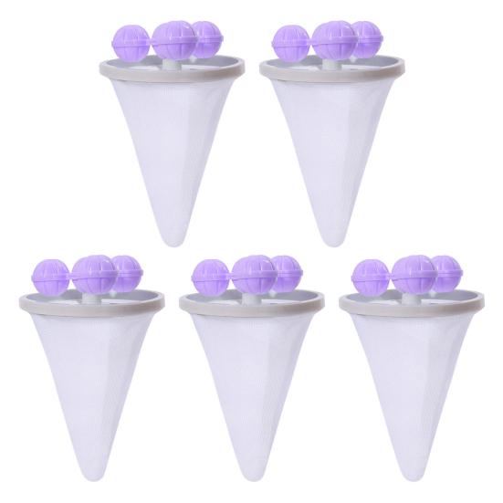 

5 шт. плавающая сетка для фильтрации волос, удаление ворса, многоразовый, простой в использовании, стиральная машина, фильтр-мешки для удаления шерсти домашних животных 5pcs