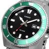 Casio Standard Analog Sports 200m Water Resistant Watch MDV-107D-3AV Men's Green Bezel Metal Band