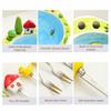 Little Duck House Shape Fruit Bowl with Fork Cartoon Snack Plate Creative Salad Plate  Living Room