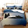 Fighter Aircraft Double Bed Comforter Cover Set Super Microfiber Duvet Cover Bed 135 Children Print Plane Bedding Set For Boy