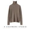 Women's Slim Fit High-Neck Pure Cashmere Sweater, Perfect for Autumn/Winter, Flattering Base Layer Knitwear by Consinee.