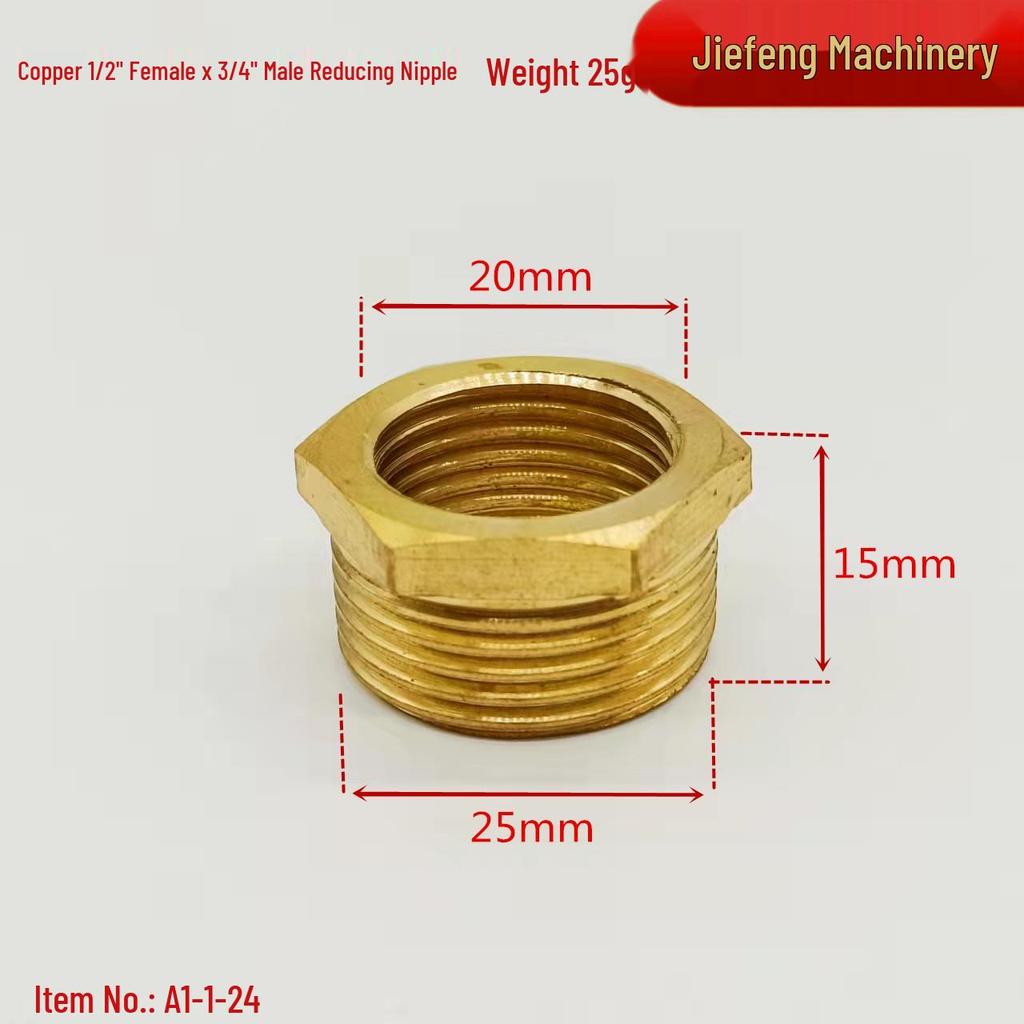 4-Point Copper Male Elbow Tee Union with Internal/External Thread for Plumbing and Pipe Joint Accessories